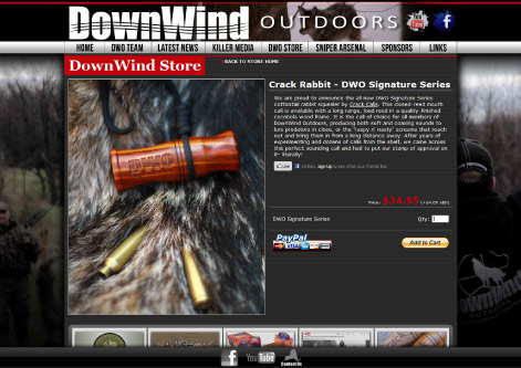 DownWind Outdoors Store Page